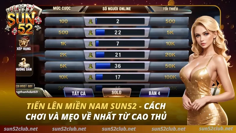 Tiến Lên Miền Nam Sun52: Bí Kíp Nhớ Bài & Chiến Thuật Chặt Heo 2026 1 Tiến Lên Miền Nam Sun52
